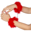 SECRETPLAY - RED MARABOU HANDCUFFS SECRETPLAY - RED MARABOU HANDCUFFS