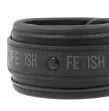 FETISH SUBMISSIVE - HALSKETTE UND HANDSCHELLEN AUS VEGANEM LEDER MIT NOPRENE-FUTTER