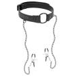 FETISH SUBMISSIVE - ANELLO GAG CON MORSETTI PER CAPEZZOLI FETISH SUBMISSIVE - ANELLO GAG CON MORSETTI PER CAPEZZOLI