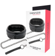 DARKNESS - COLLIER NOIR AVEC CHAÎNE DARKNESS - COLLIER NOIR AVEC CHAÎNE