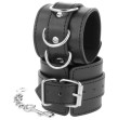 DARKNESS - MANETTE ALLA CAVIGLIA REGOLABILI IN PELLE NERA DARKNESS - MANETTE ALLA CAVIGLIA REGOLABILI IN PELLE NERA