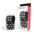 DARKNESS - SKULLS AND BONES BLACK SPIKED HANDCUFFS