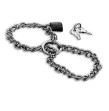 METAL HARD - MENOTTES AVEC CHAÎNE EN ACIER INOXYDABLE. METAL HARD - MENOTTES AVEC CHAÎNE EN ACIER INOXYDABLE.