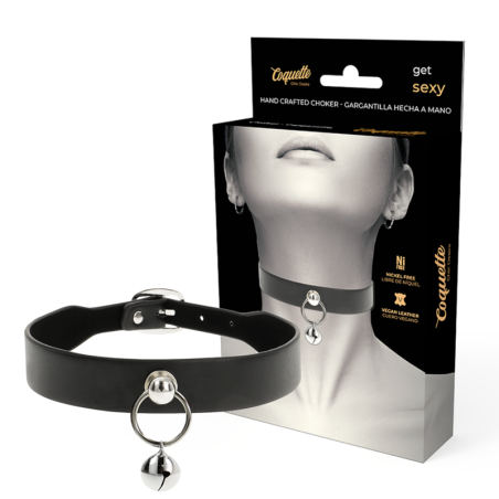 COQUETTE CHIC DESIRE - COLLIER CUIR VEGAN FEMME ACCESSOIRE HOCHET-CERCEAU