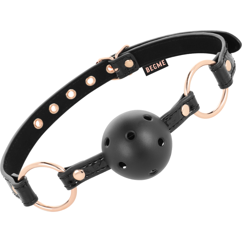 BEGME - BLACK EDITION BALL GAG CUIR VEGAN BEGME - BLACK EDITION BALL GAG CUIR VEGAN