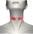 COQUETTE CHIC DESIRE - RED VEGAN LEATHER NECKLACE WOMAN FETISH ACCESSORY COQUETTE CHIC DESIRE - RED VEGAN LEATHER NECKLACE WOMAN FETISH ACCESSORY