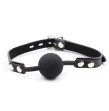 OHMAMA FETISH - SILICONE BALL GAG WITH LEATHER BELT (PADLOCK INCLUDED) OHMAMA FETISH - SILICONE BALL GAG WITH LEATHER BELT (PADLOCK INCLUDED)
