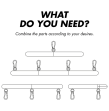 FETISH SUBMISSIVE BONDAGE - ADJUSTABLE SEPARATOR BAR 4 PIECES FETISH SUBMISSIVE BONDAGE - ADJUSTABLE SEPARATOR BAR 4 PIECES