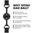 FETISH SUBMISSIVE BONDAGE - BÂILLON À BOULE EN SILICONE RESPIRANT