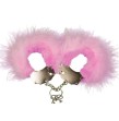 ADRIEN LASTIC - MENOTTES EN MÉTAL À PLUMES ROSE ADRIEN LASTIC - MENOTTES EN MÉTAL À PLUMES ROSE