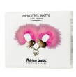 ADRIEN LASTIC - MANETTE IN METALLO CON PIUME ROSA ADRIEN LASTIC - MANETTE IN METALLO CON PIUME ROSA