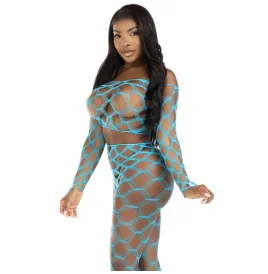 LEG AVENUE - TOP and LEGGINS HARDCORE AZUL