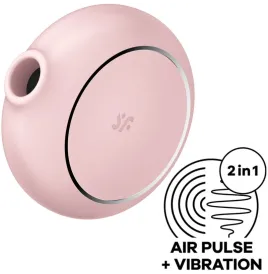 SATISFYER - PRO TO GO 3 DOPPELTER LUFTPULSSTIMULATOR and VIBRATOR ROSA