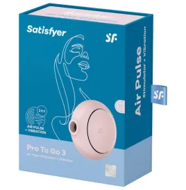 SATISFYER - STIMOLATORE E VIBRATORE A DOPPIO PRO TO GO 3 ROSA