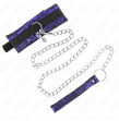 KINK - SHORT VELVET LACE NECKLACE WITH BELT 105 CM WITH NYLON TRIM 44 X 5.5 CM