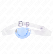 KINK - BAVAGLIO A FORMA DI CIUCCIO AZZURRO 5.5 x 4 CM REGOLABILE 43-60 CM