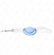KINK - BAVAGLIO A FORMA DI CIUCCIO AZZURRO 5.5 x 4 CM REGOLABILE 43-60 CM