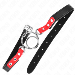 KINK - GAG CON O-RING MULTIPLI 4-4,8 CM ROSSO 38 X 56 CM
