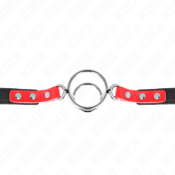 KINK - GAG WITH MULTIPLE O-RINGS 4 - 4.8 CM RED 38 X 56 CM