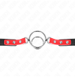 KINK - GAG CON O-RING MULTIPLI 4-4,8 CM ROSSO 38 X 56 CM