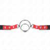 KINK - GAG WITH MULTIPLE O-RINGS 4 - 4.8 CM RED 38 X 56 CM