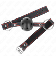 KINK - BALL GAG HOLLOW HARD NERO MODELLO 2 65 x 2,5 CM