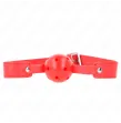 KINK - RED BREATHABLE BALL 4.5 CM GAG 65 x 2.5 CM