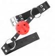 KINK - BALLE RESPIRANTE 4 CM BAG AVEC DOUBLE RIVET ROUGE 62,5 x 2,5 CM AJUSTABLE 42-58 CM