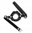 KINK - BÂTON LIP 8 CM AVEC SANGLE EN CUIR NOIR 63 x 2 CM AJUSTABLE 39-58 CM