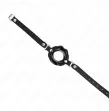 KINK - LIP 8 CM KNEBEL MIT SCHWARZEM KUNSTLEDERBAND 63 x 2 CM VERSTELLBAR 39-58 CM