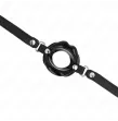 KINK - BÂTON LIP 8 CM AVEC SANGLE EN CUIR NOIR 63 x 2 CM AJUSTABLE 39-58 CM