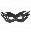 KINK - MASCHERA IN SIMILPELLE CON RIVETTI MODELLO 3 26 x 9,5 CM