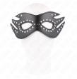 KINK - MASCHERA IN SIMILPELLE CON RIVETTI MODELLO 3 26 x 9,5 CM