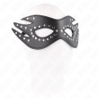 KINK - MASCHERA IN SIMILPELLE CON RIVETTI MODELLO 3 26 x 9,5 CM