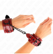 KINK - DARK RED WRIST CUFFS 23 X 5 CM