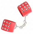 KINK - WRIST RESTRAINTS WITH SNAP FASTEN RED ADJUSTABLE 19-24 CM X 5.5 CM