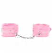 KINK - POGGIPOLSI PREMIUM RIVESTITI IN PELLICCIA ROSA CON CINTURA ROSA REGOLABILE 17-29 CM X 6 CM