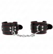 KINK - WRIST RESTRAINTS BLACK WITH RED LINING ADJUSTABLE 20-28 CM X 5.5 CM