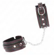 KINK - MUÑEQUERAS PEQUEÑA NEGRO CON DETALLES EN ROJO AJUSTABLE 14-24 CM X 3.5 CM
