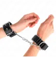 KINK - SCHARNIERÄHNLICHE DÜNNE HANDGELENKFESSELN SCHWARZ VERSTELLBAR 16-22 CM X 3,5 CM