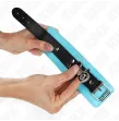 KINK - PREMIUM ABSCHLIEßBARE HANDGELENKFESSELN SCHWARZ-BLAU VERSTELLBAR 21-28 CM X 5,5 CM