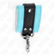 KINK - PREMIUM ABSCHLIEßBARE HANDGELENKFESSELN SCHWARZ-BLAU VERSTELLBAR 21-28 CM X 5,5 CM