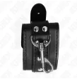 KINK - MUÑEQUERAS ESTILO MAZMORRA CON CERRADURA NEGRO AJUSTABLE 21-28 CM X 5.5 CM
