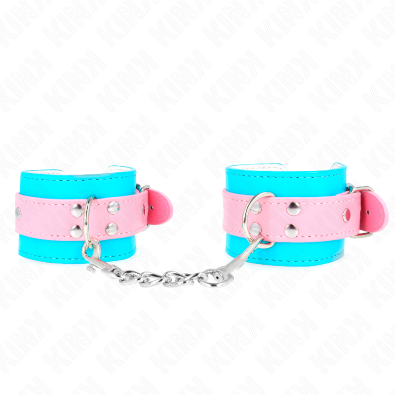 KINK - MUÑEQUERAS CHIC AZUL - ROSA AJUSTABLE 16-28 CM X 5 CM