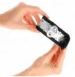 KINK - APPUI-POIGNETS FINS NOIR - ARGENT 30 X 4 CM
