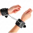 KINK - DOUBLE BUCKLE WRIST RESTRAINTS BLACK ADJUSTABLE 19-26 CM