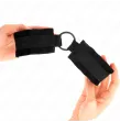 KINK - BEGINNER PELZ HANDMANSCHETTEN 25 CM MIT O-RING 4 CM SCHWARZ VERSTELLBAR 15-25 CM