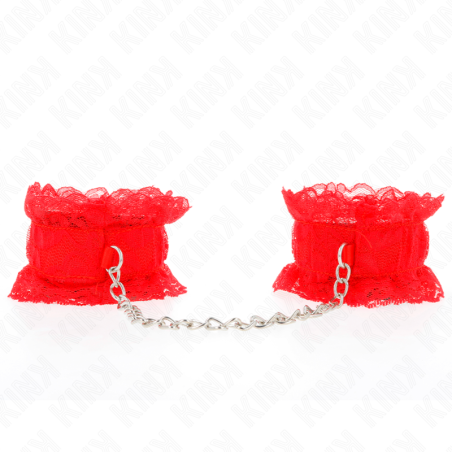 KINK - CINTURINO DA POLSO ELASTICO IN PIZZO ROSSO