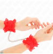 KINK - ELASTISCHE HANDGELENKSFESSELN AUS SPITZE ROT