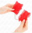 KINK - ELASTISCHE HANDGELENKSFESSELN AUS SPITZE ROT